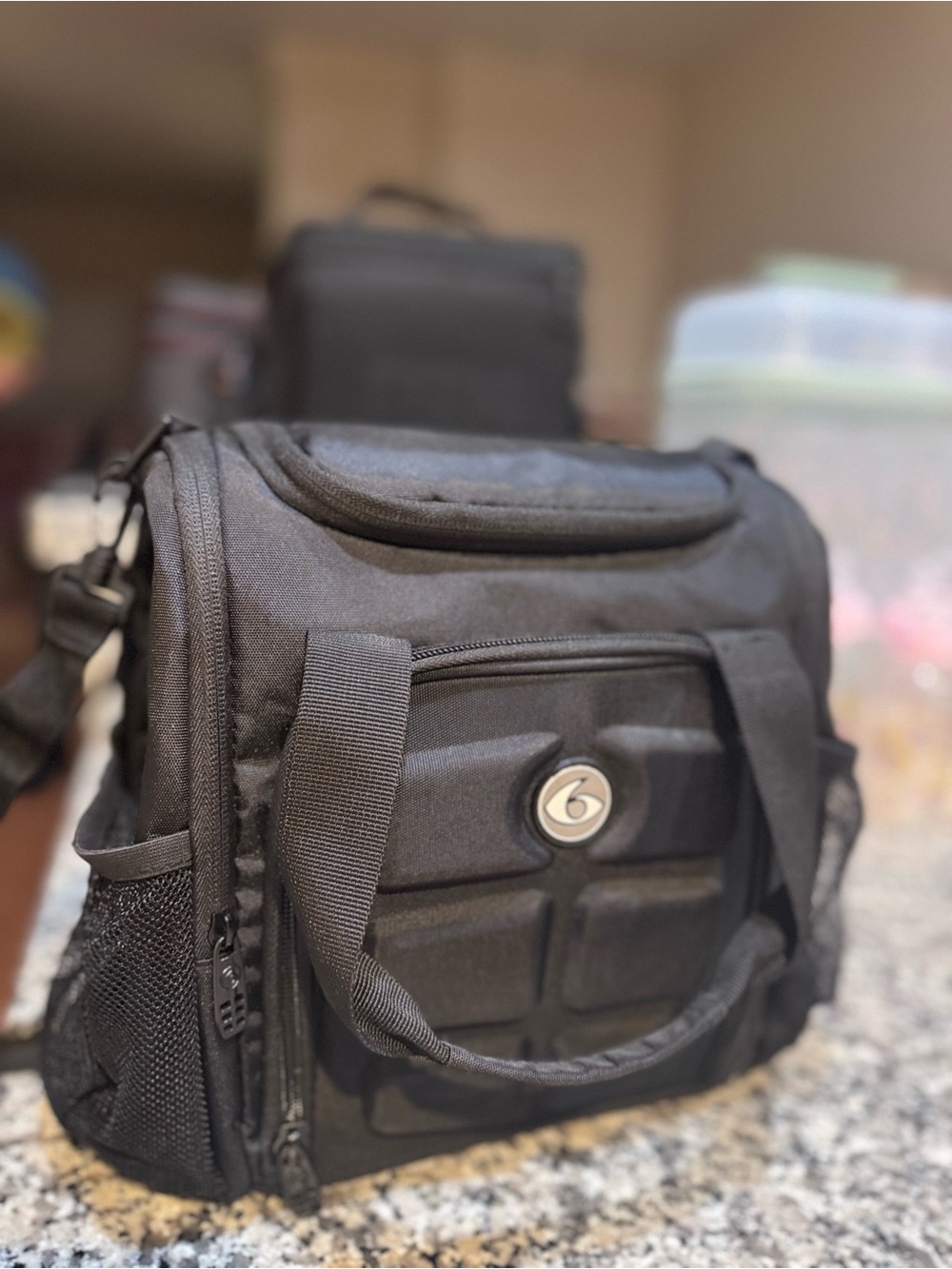 Men's Black Gear Messenger Bag - Durable Everyday Bag